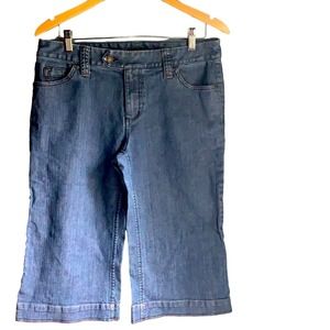 Eddie Bauer | Cropped Wide Leg Denim Jeans size 10